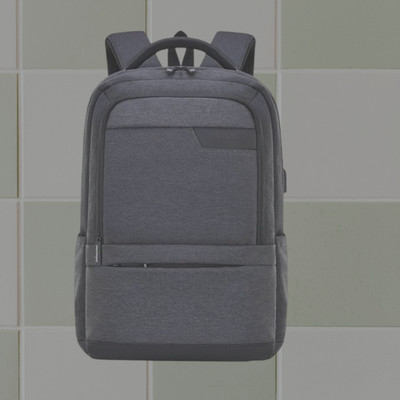 HOUSE OF COMMON backpack school bag laptop bag office college travel backpack(S-19*12) Waterproof Backpack(Black, 247 L)