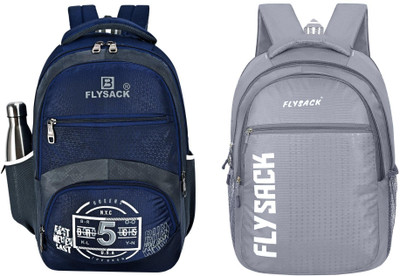 FLYSACK NS-FS008_Navy Blue & FS036_GREY Laptop Bag(Multicolor)