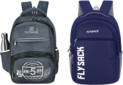 FLYSACK NS-FS008_Grey & FS036_NAVY BLUE Laptop Bag(Grey, Blue)