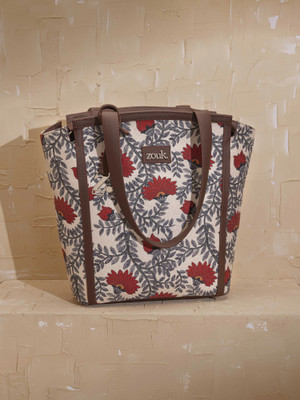 ZOUK Adira Tote Bag - Nawabi Couture Shoulder Bag(Red, 10.4 L)