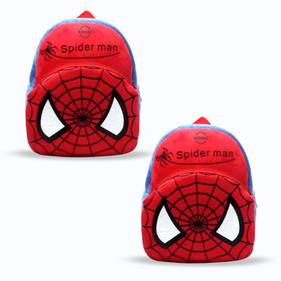 Aveek A_combo of 2 red spiderman, red strawberry634_a Backpack(Multicolor, 13 L)
