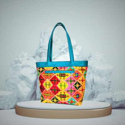 S F WORLD SF BAG WORLD printed fabric polyester hand bag Shoulder Bag(Multicolor, 4 L)