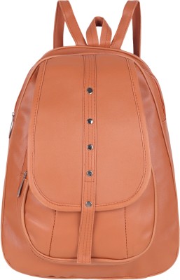 Rajni Fashion Stylish For Women's & Girls College Bag,School Bag,Tuition Bag,Outdoor Bag Backpack(Brown, 18 L)
