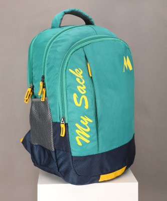 My Sack SKB103 School Backpack College Bag Travel Bag Waterproof School Bag(Green, 35 L)