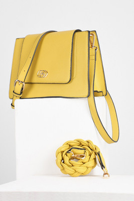 Allen Solly AHBGFRGBS02483 Sling Bag(Yellow, 5 L)