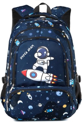 Hyper Adam School Bags for Girls Boys College Backpack Coaching School Backpack Tuition Bag Waterproof School Bag(Blue, 35 L)