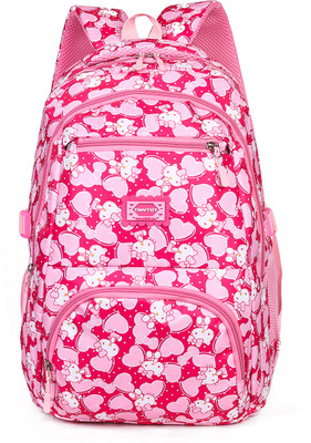 Tinytot SB061_01 School Backpack School Bag Waterproof Backpack(Pink, 26 L)