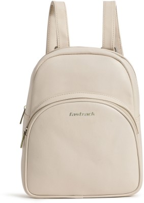 Fastrack Solid College Edit Pearl White Backpack Messenger Bag(White, 7.26 L)