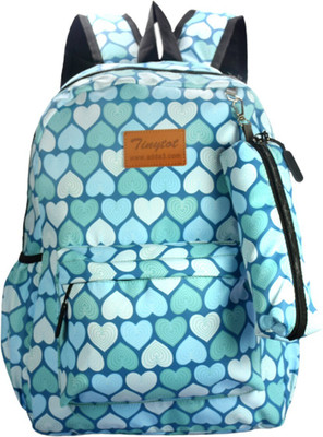 Tinytot SB126 School College Travel Bag Backpack Waterproof Backpack(Light Blue, 20 L)