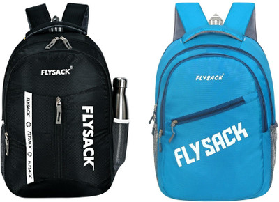 FLYSACK NS-FS011_BLACK & FS033_BLUE Laptop Bag(Black, Blue)