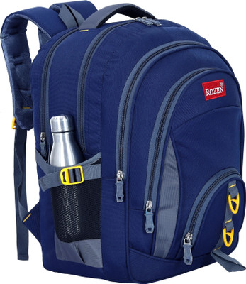 Pancy Rozen Unisex Laptop Backpack Heavy Duty durable School Bag Class 5th to 10th College Waterproof School Bag(Dark Blue, 45 L)