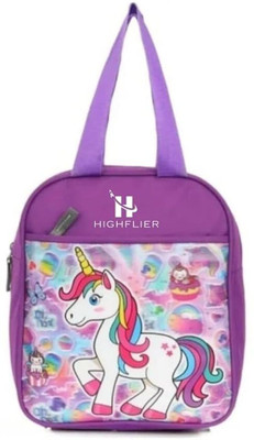Highflier Trendy Unicorn Lunch/Storage/Tiffin Bag for Kids for School & Picnic Waterproof Lunch Bag(Purple, 8 L)