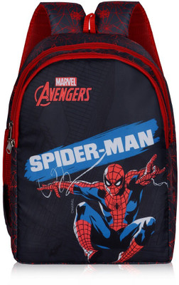 Priority 14 Inch Lightweight Marvel Spiderman Printed School 14 L Backpack(Black)