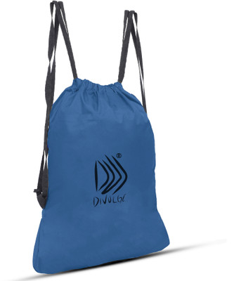 divulge Drawstring bags 18 L Laptop Backpack(Blue)