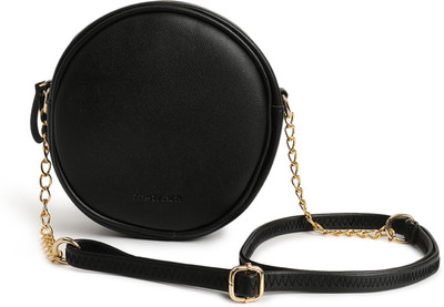 Fastrack Solid Sling Bag(Black, 1.944 L)