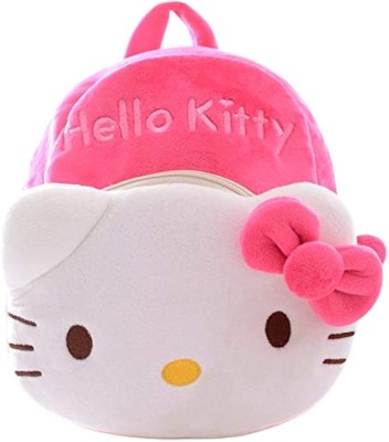 EMA Kids Hello Kitty Cartoon Soft Plush 10L School Backpacks Boys Girls (2-5 Years) School Bag(Pink, 10 L)