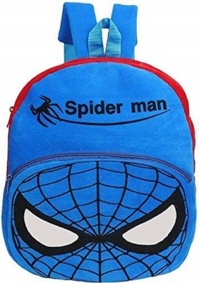 RADHEY School Bag Spider Man Soft Plush Backpacks Cartoon Baby Boys/Girls Plush Bag School Bag(Blue, Red, 35 L)