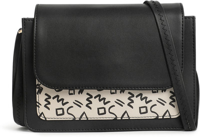 Fastrack Doodle Printed Sling Bag(Black, 2.898 L)