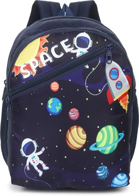 Sanjis Enterprise Girls /Boys school bag Kids Cartoon10litres multicolour School bag14 inch (Blue) School Bag(Blue, 10 L)