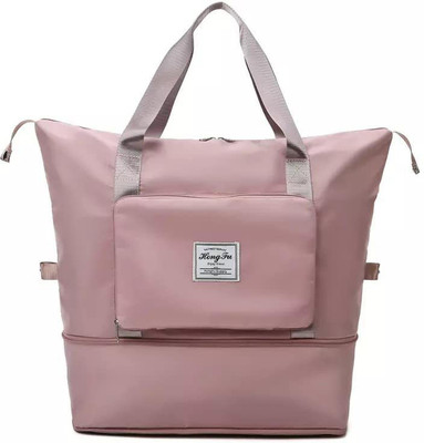 DRMD Foldable Travel Duffel Bag, Large Capacity, Travel Lightweight Carry Luggage Bag Waterproof Multipurpose Bag(Pink, 41.4 L)