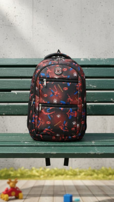 Srijan stylish 25 Waterproof Backpack(Maroon, Black, Red, 30 L)