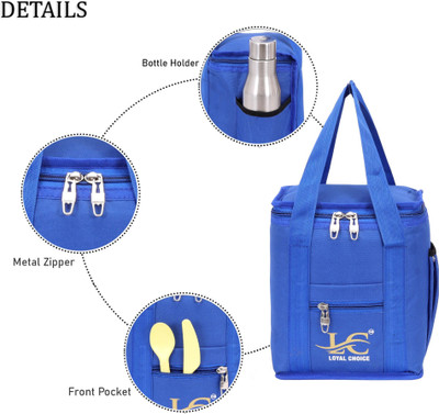LOYAL CHOICE School tiffin bagsLunch,Box,Bag,Lunch Box Keep Food Waterproof unchBag(Green,8L Waterproof Lunch Bag(Green, 8 L)