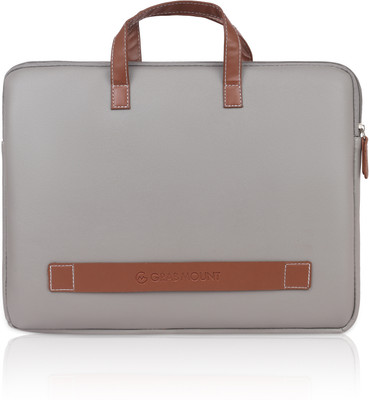 GRABMOUNT 15.6 Inch Laptop Sleeve Cover With Handle Waterproof Laptop Sleeve/Cover Waterproof Laptop Sleeve/Cover(Grey, 20 L)