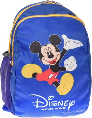 DISNEY Mickey School Bag for Kids|2 Compartments School Bag|Blue Waterproof School Bag(Blue, 10 L)