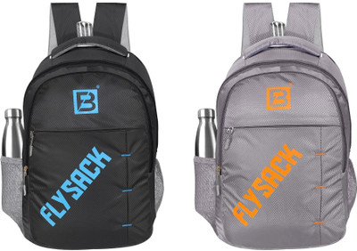FLYSACK NS-FS027_BLACK & FS027_GREY Laptop Bag(Black, Grey)