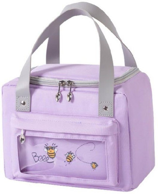 KUBER INDUSTRIES Thermal Insulated Front Pocket Lunch Bag with Handle|RH215-PURP|Purple Waterproof Lunch Bag(Purple, 4.5 L)