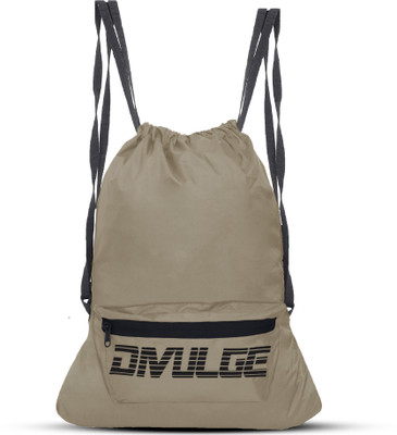 divulge Grey Shoulder Bag Sports and Multi-utility backpack with drawstring pouch - 16 Ltrs