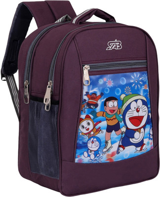 SABEmporium Super hero Digital Print School Backpack for Boys & Girls Nursery to 2nd Class Waterproof School Bag(Purple, 25 L)