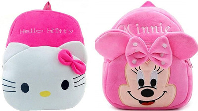 Aveek AVK-Hello Kitty With Minnie_pkp_67 School Bag(Pink, 10 L)