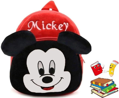 Aveek A_FF 7EE_BM_SNG-AVK_red mickey_1469_a Backpack(Red, 13 L)