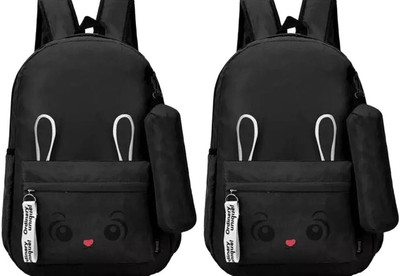 Shishtha B_BLK_- BN_-1_4 & BLK_- BN_-1_4_xy Laptop Bag(Black, Black)