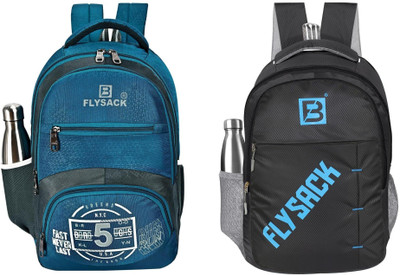 FLYSACK NS-FS008_Blue & FS027_BLACK Laptop Bag(Blue, Black)