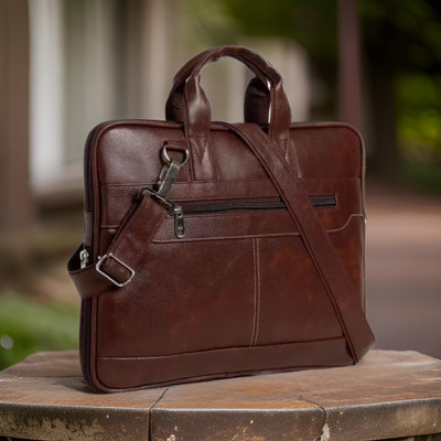 Shivra Men & Women Brown Messenger Bag