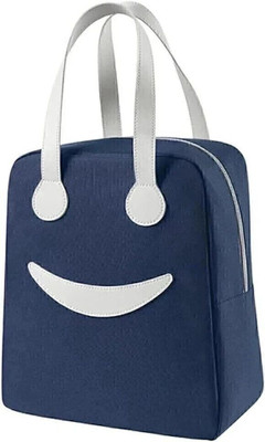 AASAISH Insulated Lunch Bag for Men Women Kids Boy Girl, Smiley Design Tote Lunch Bag Waterproof Lunch Bag(Blue, 7 L)