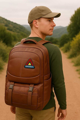 MayFay Stylish PU Leather Waterproof Backpack |Travel Bag | Large Capacity | Trekking Waterproof Backpack(Multicolor, 54 L)