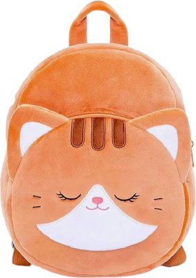kamlesh Brown cat School Bag(Brown, 10 L)