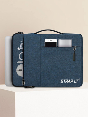 Straplt 15.6 Inch Fully Protective Laptop Sleeve Case Cover For All Laptop Waterproof Waterproof Laptop Sleeve/Cover(Blue, 15.6 inch)