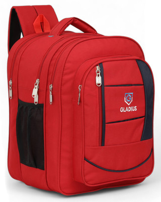 GLADIUS Large Stylish Red School Bag for boys & girls of class 5th to 10th Waterproof School Bag(Red, 60 L)