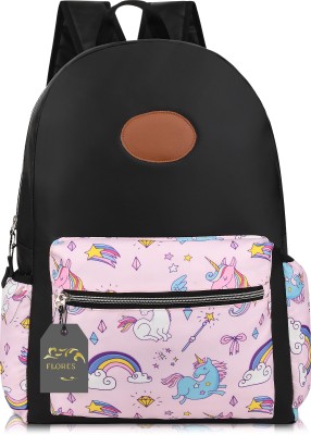 FusionSport Polyester Printed Waterproof Style Girls Women Backpack 25 L Backpack(Pink)