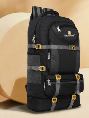 Smartlook New Trekking/Rucksack Waterproof Backpack(Black, 65 L)