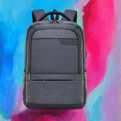 HouseOfCommon backpack school bag laptop bag office college travel backpack(S-19*12) 30 L Backpack(Grey)