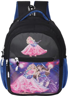 peter india Junior School Bag Princess Characters Baby/Girls (5-9 Years) Multicolor Bags 25 L Backpack(Black)