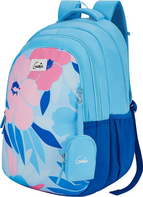 Genie Alice Blue School Backpack for girls, 19 36 Litres, 3 compartments School Bag(Blue, 36 L)