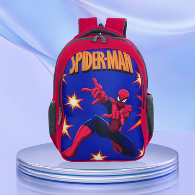 Myron Spiderman 1st/2nd/3rd/4th & 5th Class Light weight Beautiful & Trendy for Girls 35 L Backpack(Red)