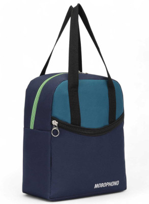 Mobophono BRANDED PREMIUM QUALITY HAND LUNCH BAG PACK OF 2 COMBO Waterproof Lunch Bag(Blue, 4 L)