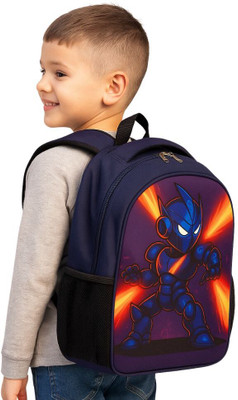 MOSU Angry Robot Blast Navy Blue Backpack Waterproof School Bag(Blue, 26 L)